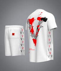 Ensemble Red Scarface Blanc